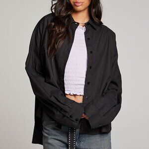 Chaser Black Button Down